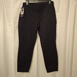 Banana Republic Women's Black Chino Ankle Pants